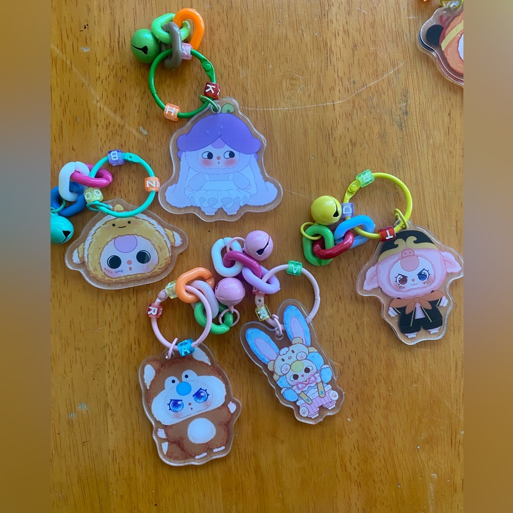 Baby three bb3 acrylic keychain bundle